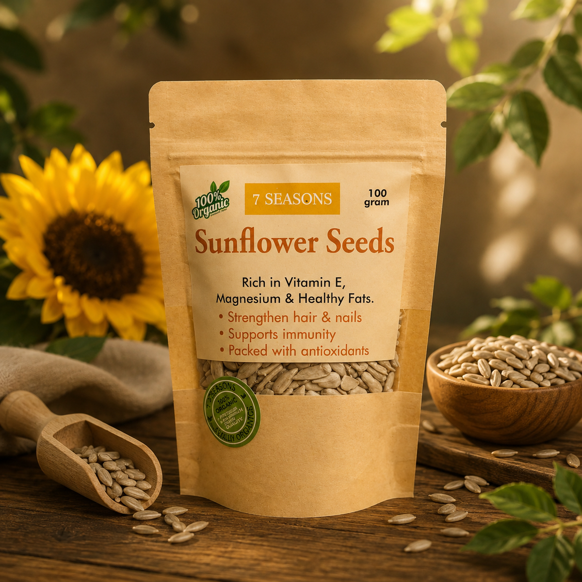 Premium, Fresh Sunflower Seeds (Charya)