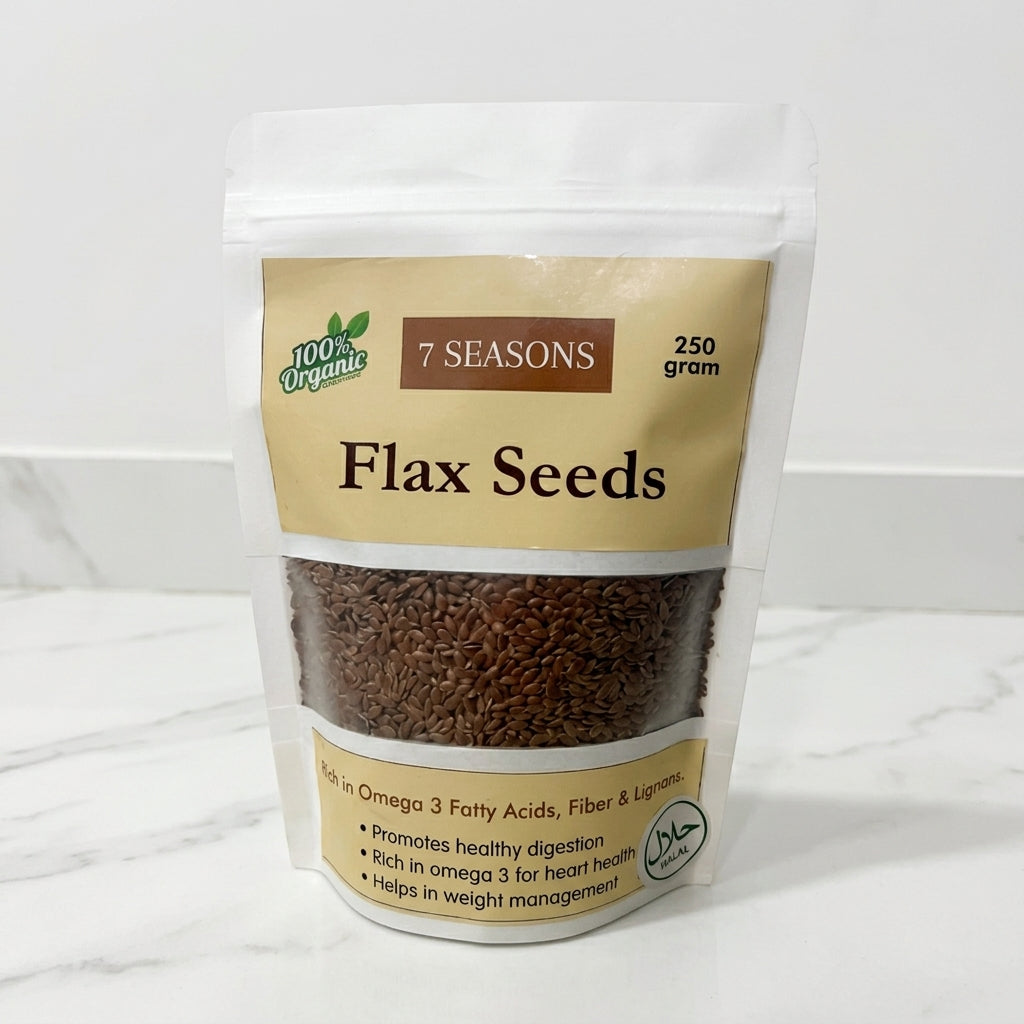 Buy Premium Brown Flax Seeds Online in Pakistan | 7seasons.pk