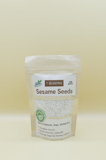 Premium Pakistani Sesame Seeds (Til) - Natural, Raw & Unprocessed - 100g