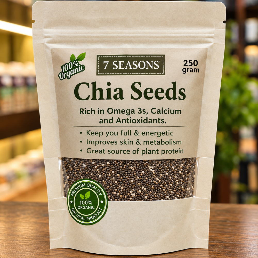 Chia Seeds | Premium Quality | Rich in Omega-3 & Fiber | For Weight Loss & Energy | 7seasons.pk