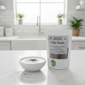 Chia Seeds 100g | Premium Quality | Rich in Omega-3 & Fiber | For Weight Loss & Energy | 7seasons.pk