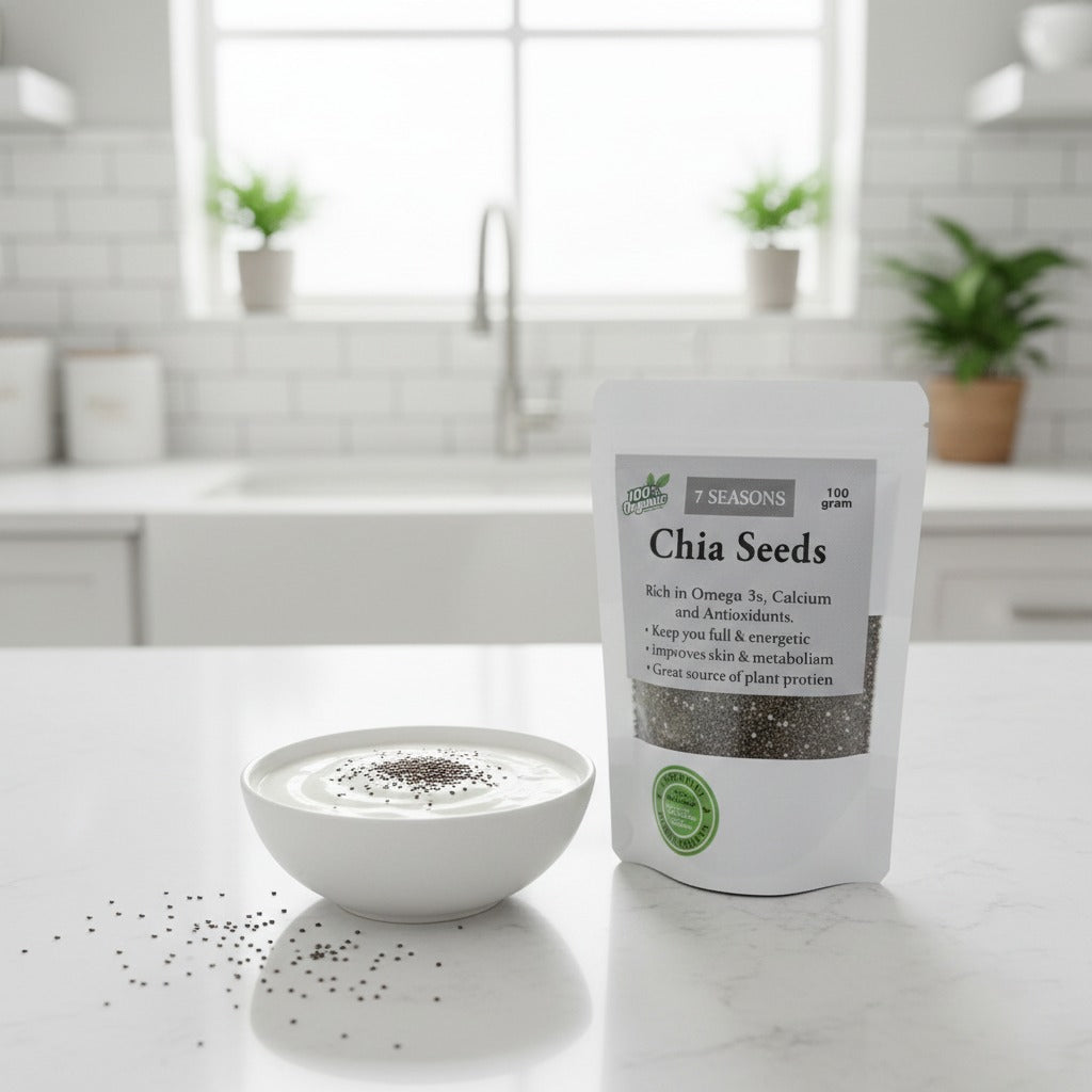 Chia Seeds | Premium Quality | Rich in Omega-3 & Fiber | For Weight Loss & Energy | 7seasons.pk