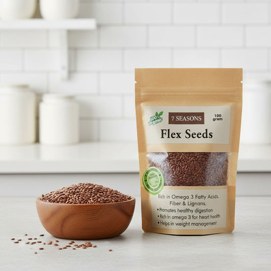 Buy Premium Brown Flax Seeds (100g) Online in Pakistan | 7seasons.pk