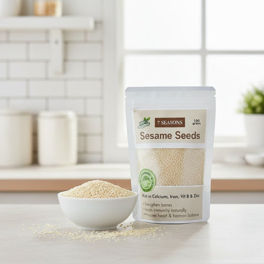 Premium Pakistani Sesame Seeds (Til) - Natural, Raw & Unprocessed - 100g