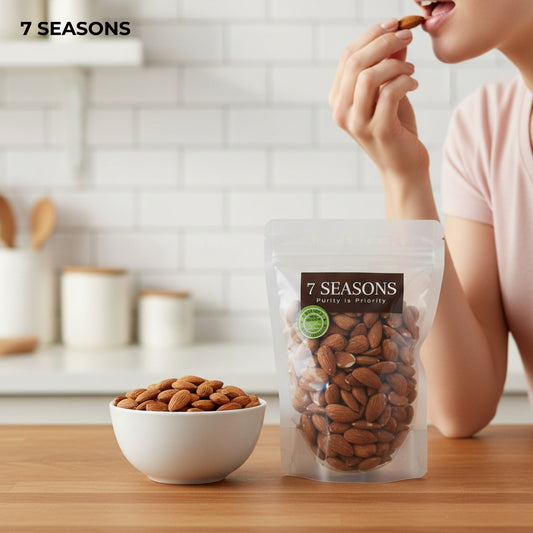 Premium California Almonds (Badam) - Raw & Natural | 7seasons.pk